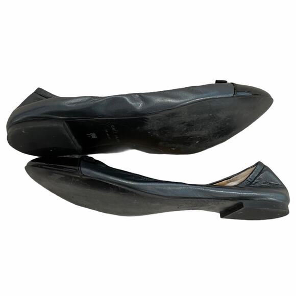 Cole Haan Grey & Black Pointed Toe Ballet Flats - Picture 5 of 5